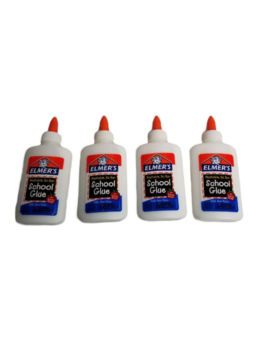 Elmers School Glue Washable Non Toxic 4oz Brand New Lot of 4 Bottles Teacher